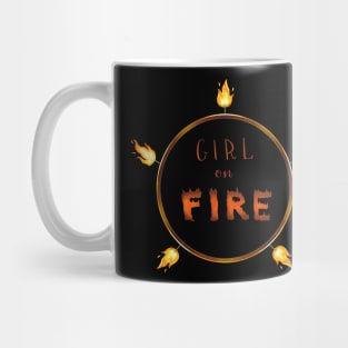 Fire Hoop Dance Girl on Fire Mug